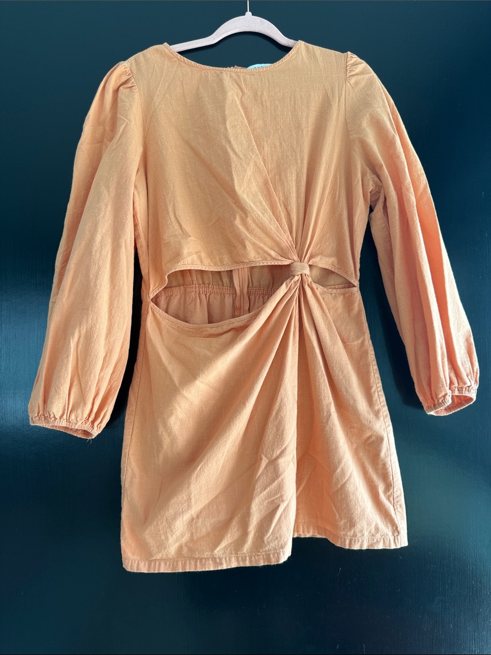 And Now This Orange Cutout Dress